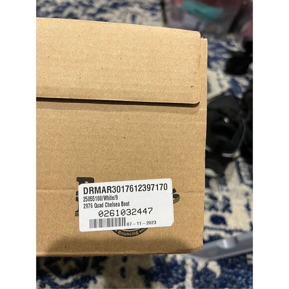 NEW 2976 SMOOTH LEATHER PLATFORM CHELSEA BOOTS WHITE - Picture 12 of 13